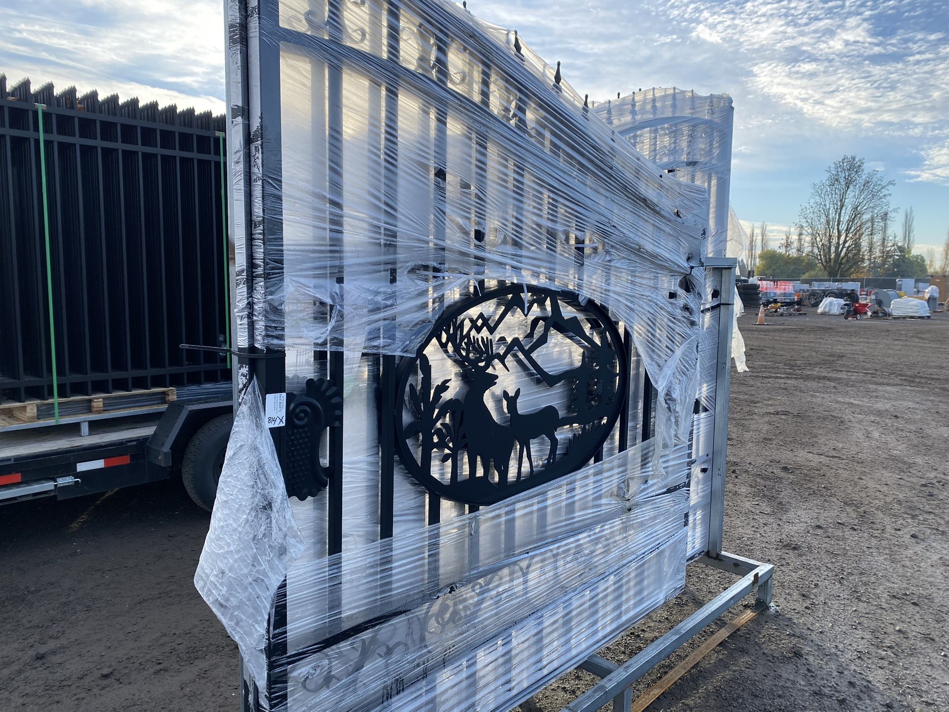 14’ Driveway Gate And Fence