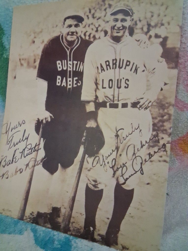 Bsbe Ruth baseball art poster