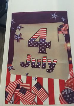 Small yard flag about 2 foot by 1 foot $5