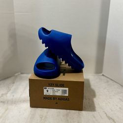Adidas Yeezy Slide Azure Blue  Size  9 Brand New In Box 