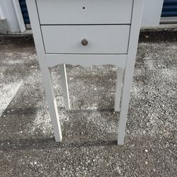 Wooden Side Table  15 3/4” wide 12 3/4” deep  29 3/4” tall 