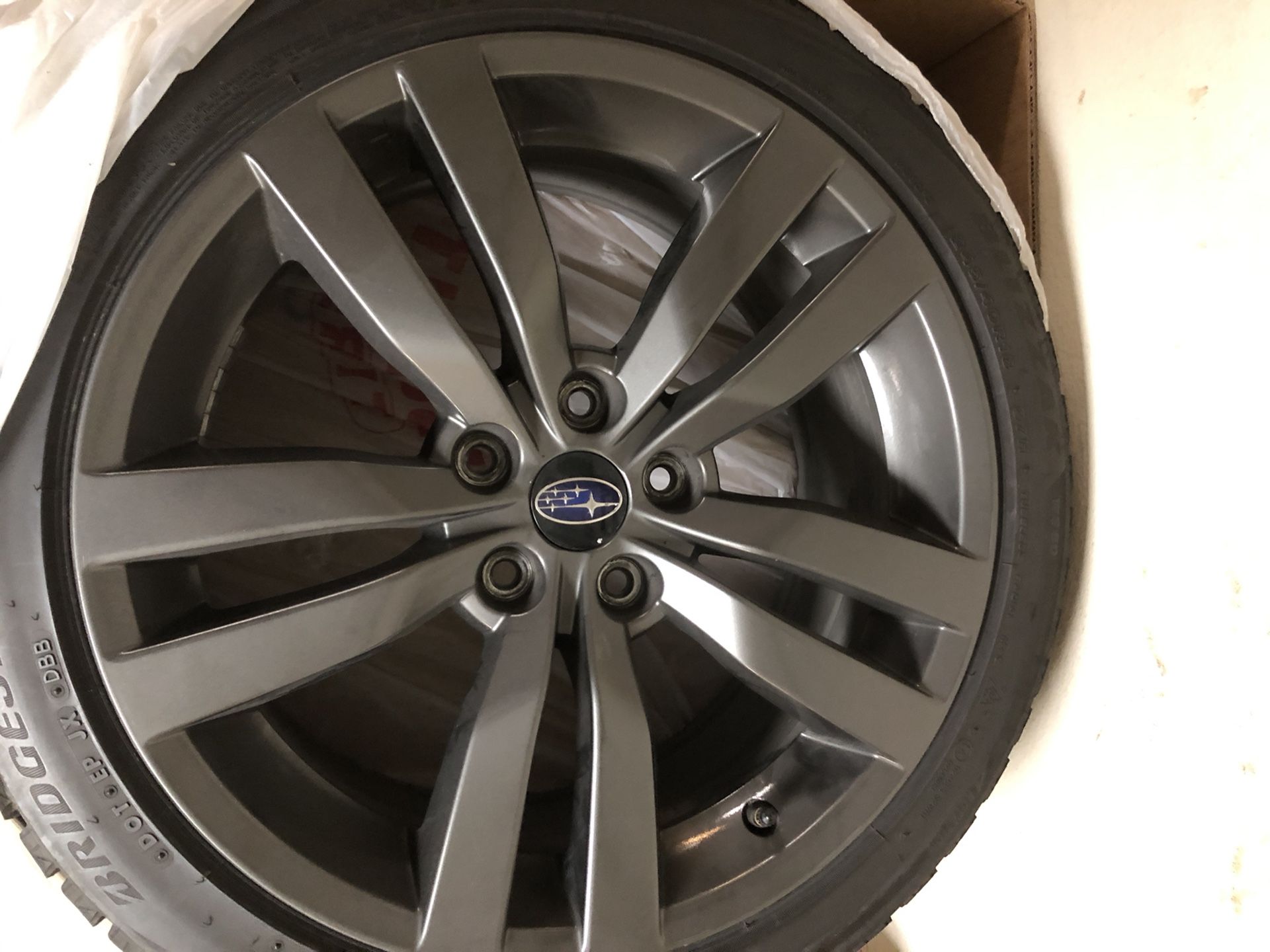 245/40 R18 Blizzak w/ OEM 2017 WRX wheels and OEM TPMS