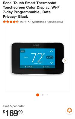 Sensi Touch Smart Thermostat – Black