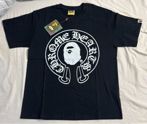 Bape x Chrome Hearts black Tee Size M