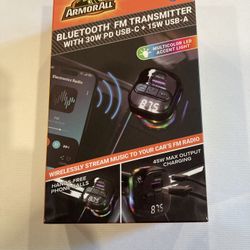 New In Box ArmorAll Bluetooth FM Transmitter 
