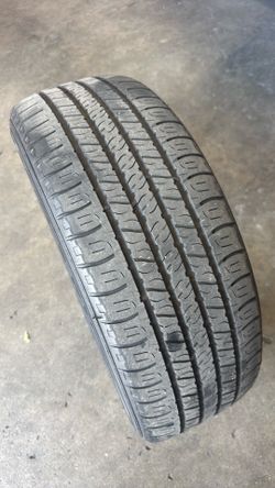 Used tire Goodyear 205/55R16 91H $ 35.00 that’s mountain and balanced