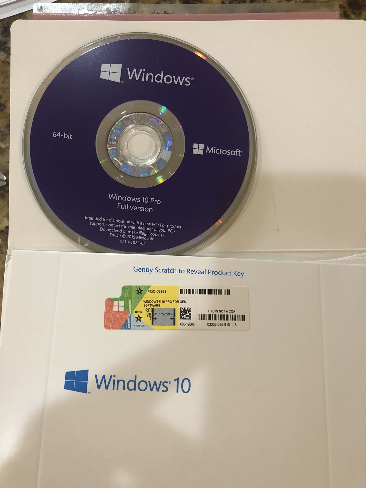 Microsoft Windows 10 Pro 64Bit Full Version*✔️