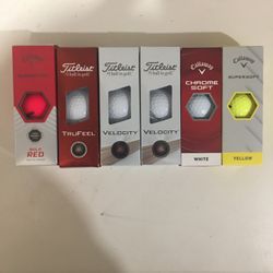 6 New Golf Ball Sleeves