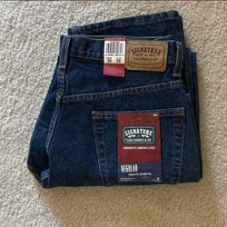 Levi’s Signature Premium Jeans Men's Regular Classic Fit Straight Leg 34x29 New