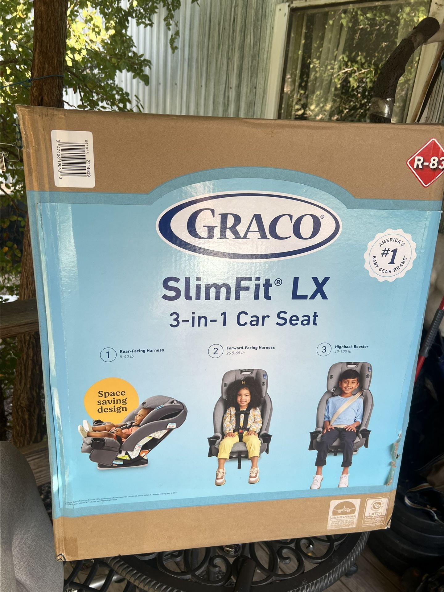 Graco Slimfit LX 3 in 1 car seat