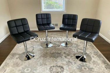 4 brand new black bar stools