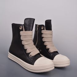 Rick Owens Leather Low Sneakers 24