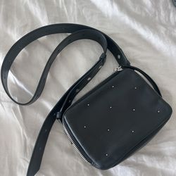 All Saints Black Leather Bag