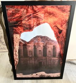 Petra large framed poster