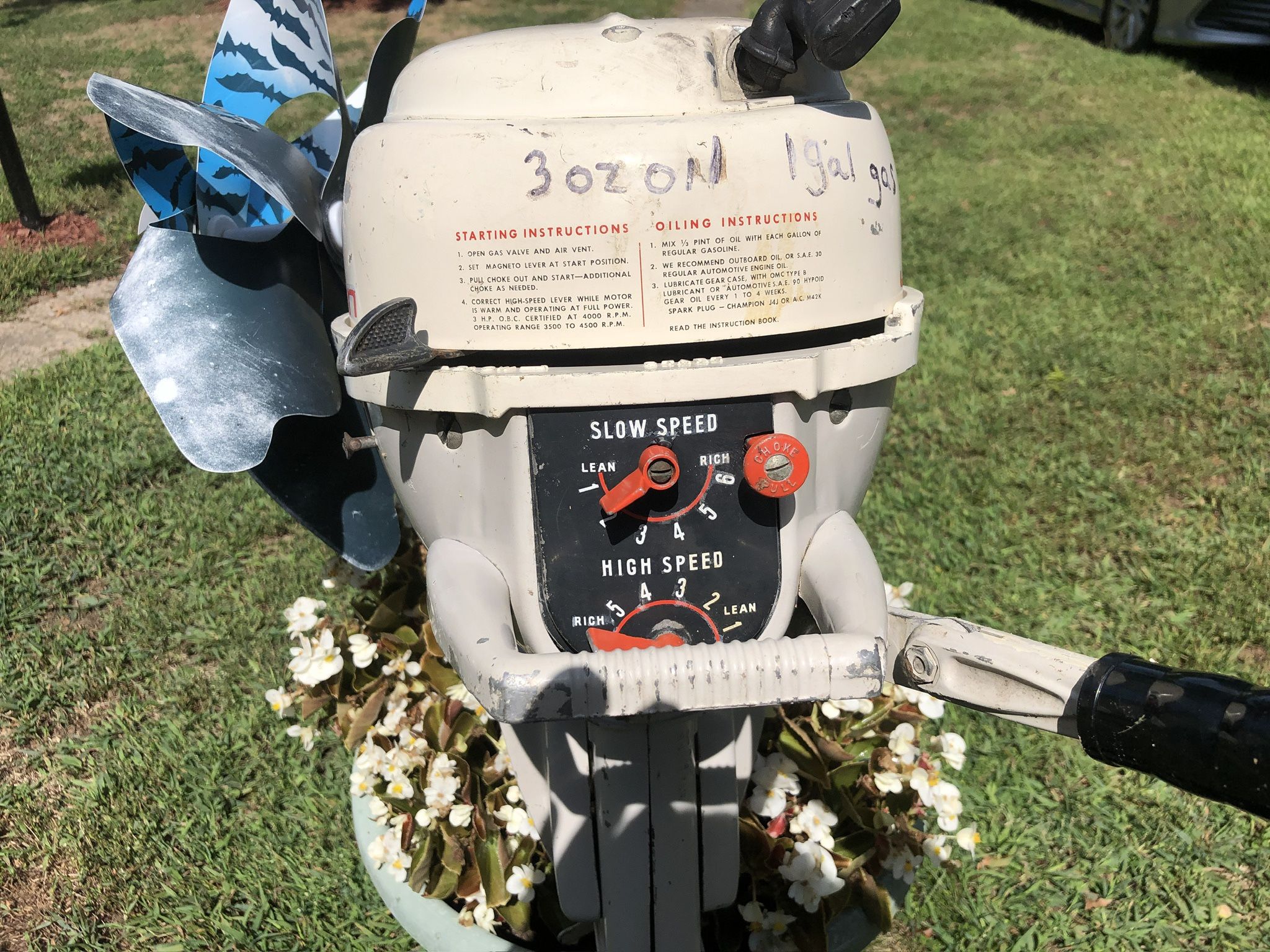 Johnson 3HP Boat Engine 1960ish