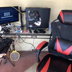 Computer Chair Monitor And Keyboard