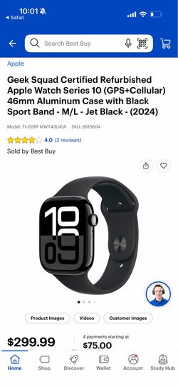 Apple Watch series 10 jet black