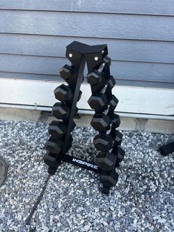 Dumbbells with Storage Rack