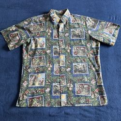 Reyn Spooner 2015 Mele Kalikimaka Christmas Hawaiian Shirt Large (Limited Issue)
