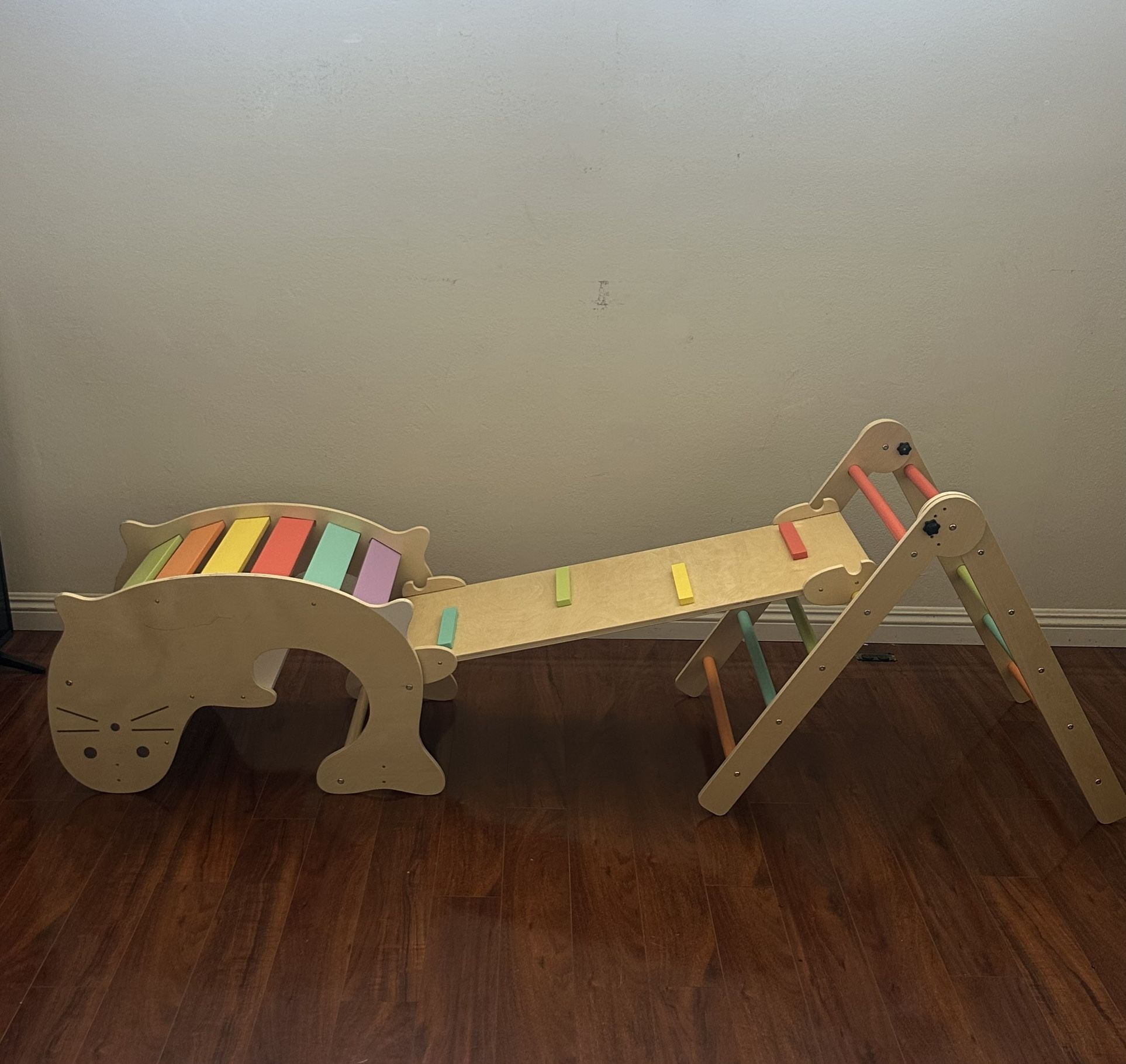 Rainbow Toddler Climbing Set