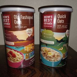 Quick Oats And Old Fashioned Oats. Mom's Best Cereal. Non GMO And Good For The Heart.