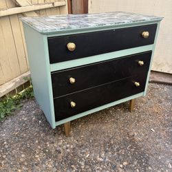 Vintage Lebus 1960’s fully restored mid-century 3-drawer dresser