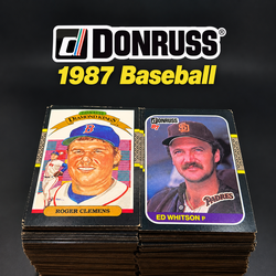 1987 Donruss Baseball 377 Card Lot No Duplicates