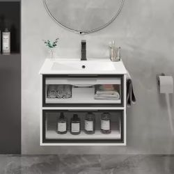 24 in. Bath Vanity Cabinet without Top Sink in White
