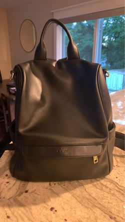 Faux Leather Backpack