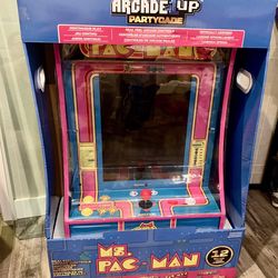 New Ms. Pac-man partycade by Arcade 1up cabinet