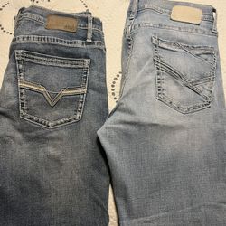 JAKE STRAIGHT BUCKLE JEANS 36x32