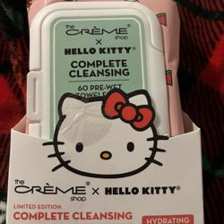 The Creme Shop Hello Kitty 3-In-1 Complete Cleansing Towelettes Watermelon New
