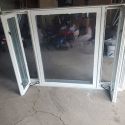 White Wooden Casement Window  52"×73"