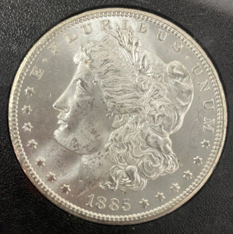 1885-CC Morgan Silver Dollar w/COA