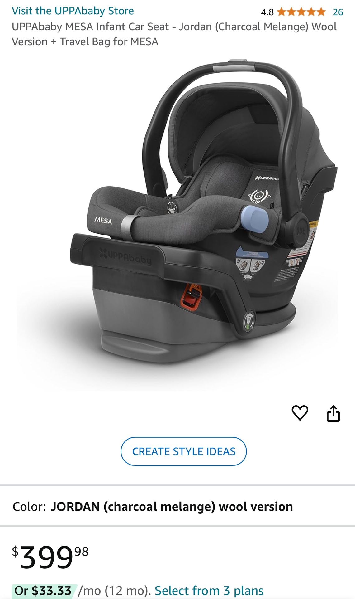 UPPAbaby MESA Infant Car Seat
