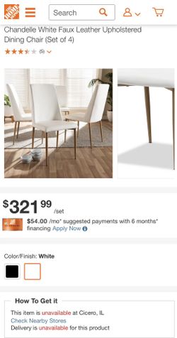 Set of 4 Dining Chairs - New In Box