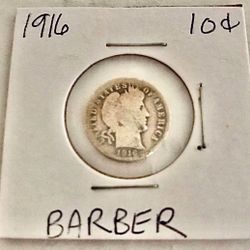1916 Barber Dime
