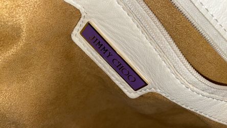 Jimmy Choo Saba White leather Hobo