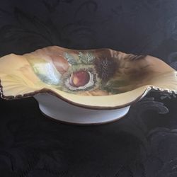 Autumn Leaves Decorative Bowl Antique 