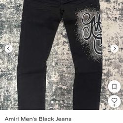 Amiri men Black Pants 