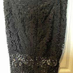 Black Lace Skirt L