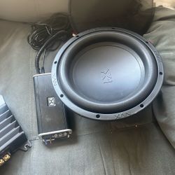 Nvx 10inch Subwoofer 500watt And 500 Watt Amplifier