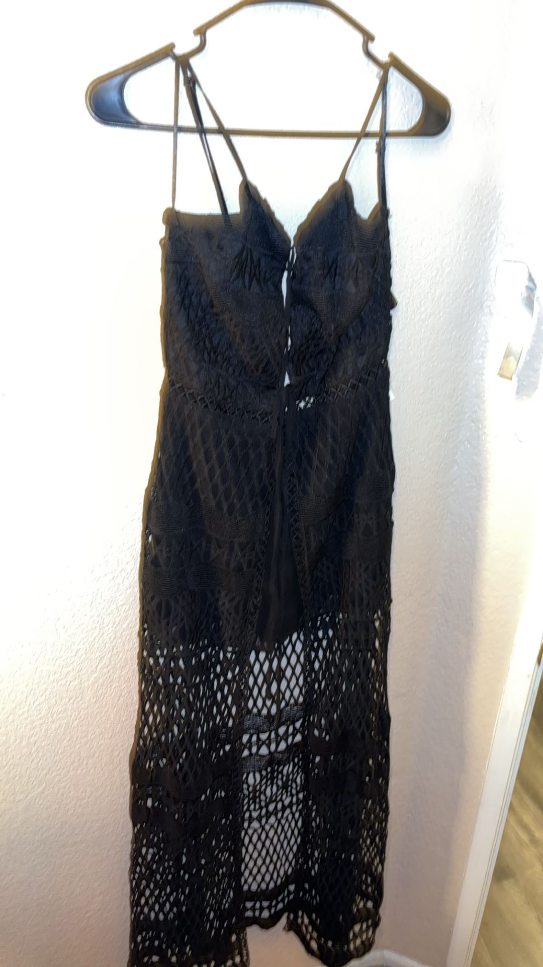 Fashion Nova Shorts Romper w/ Fishnet Tail (Large)