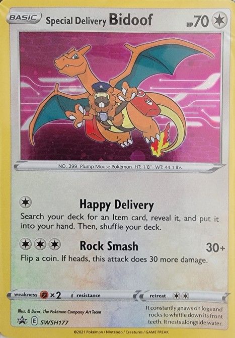 Sealed Special Delivery Bidoof Pokemon Card