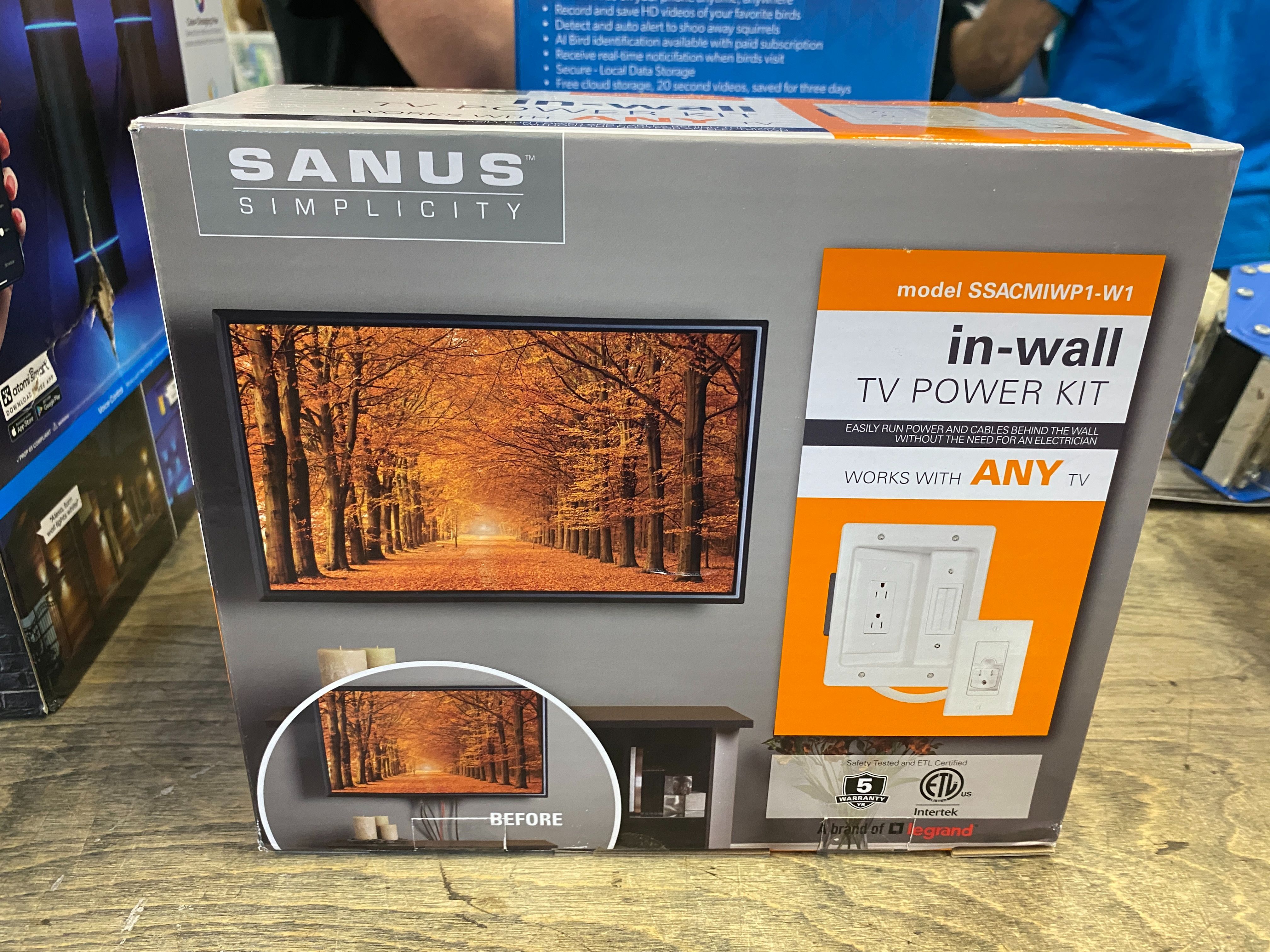 NEW! SANUS SIMPLICITY In-Wall TV Power and Cord Management Kit