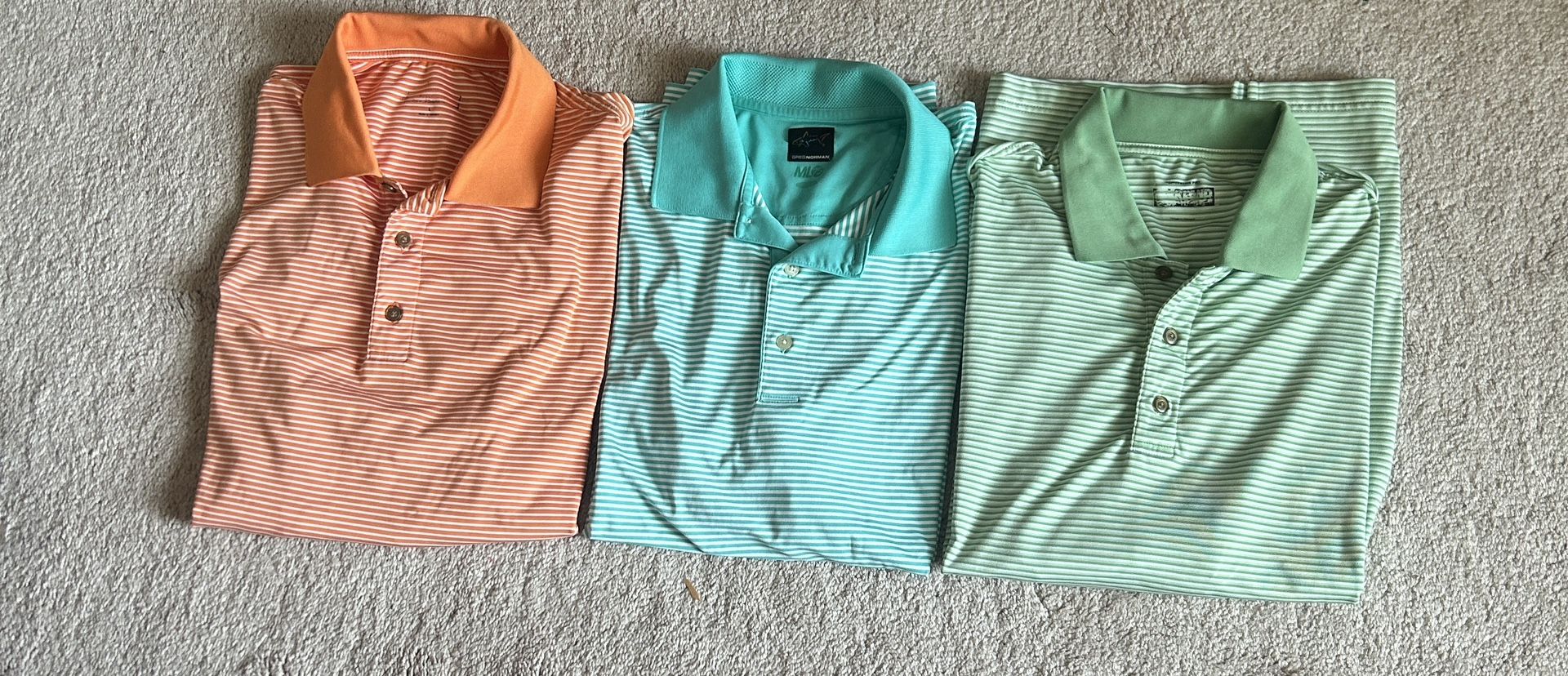 Various Colored Polos. Men’s Large