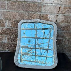 Distressed Vintage Wall Mirror