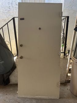 Solid exterior door 35 1/2”x 79 1/2”