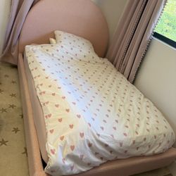 Girls Full Pink Bed frame 