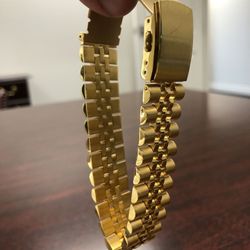 Gold band bracelet $35